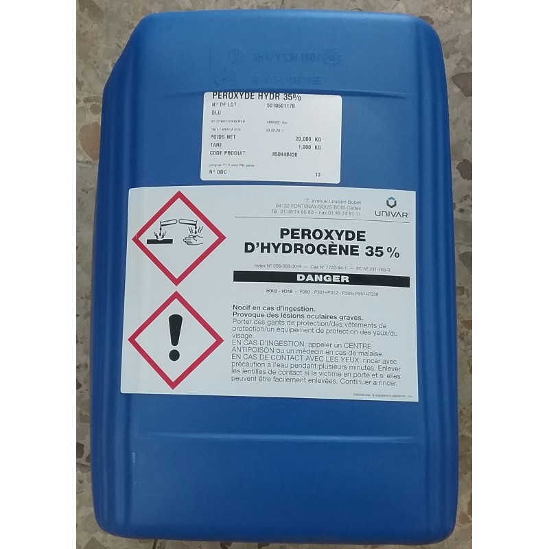Péroxyde d'hydrogène 20 litres